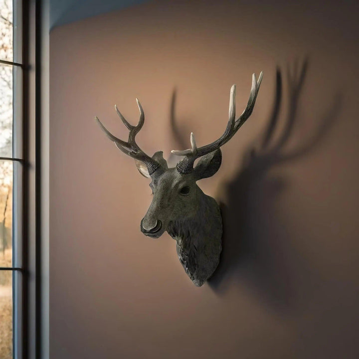Stornfield | MysticHorn™ | Majestic Deer Head Wall Decor | Rustic Antler Design for Cabin & Lodge Home Decor