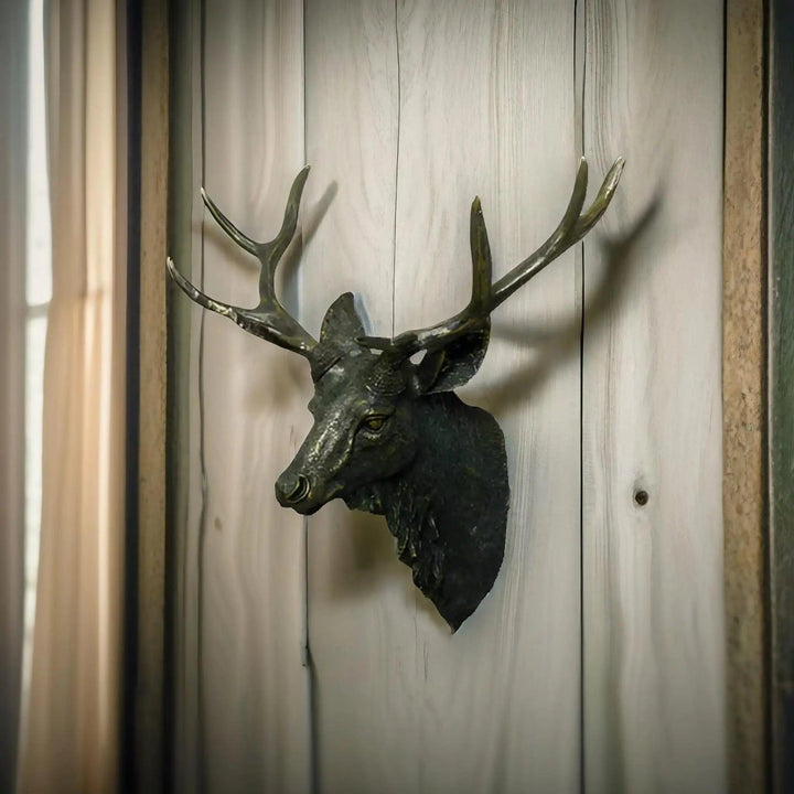 Stornfield | MysticHorn™ | Majestic Deer Head Wall Decor | Rustic Antler Design for Cabin & Lodge Home Decor