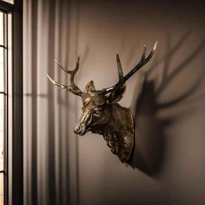 Stornfield | MysticHorn™ | Majestic Deer Head Wall Decor | Rustic Antler Design for Cabin & Lodge Home Decor