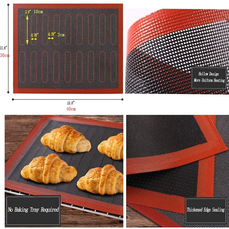 Perforated Silicone Baking Mat, Non-stick Oven Sheet, Pastry Tools | Stornfield