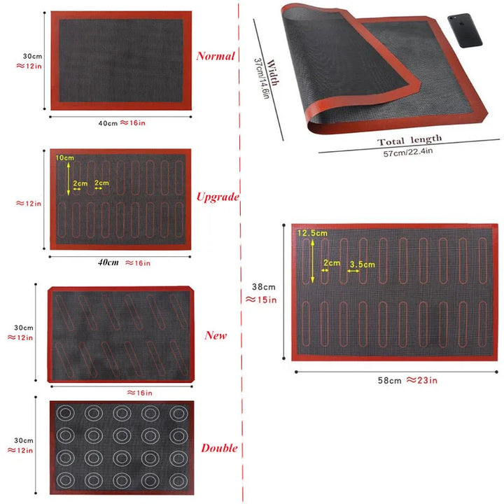 Perforated Silicone Baking Mat, Non-stick Oven Sheet, Pastry Tools | Stornfield