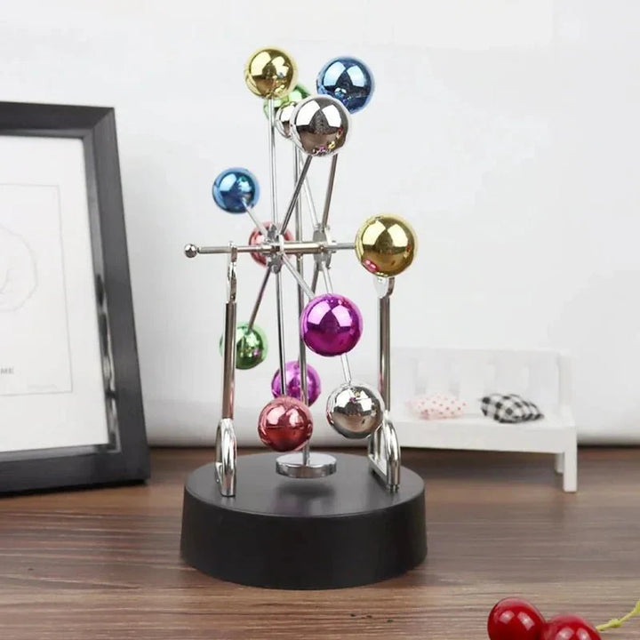 Perpetual Motion Ferris Wheel Desk Ornament in Metal Modern Style | Stornfield