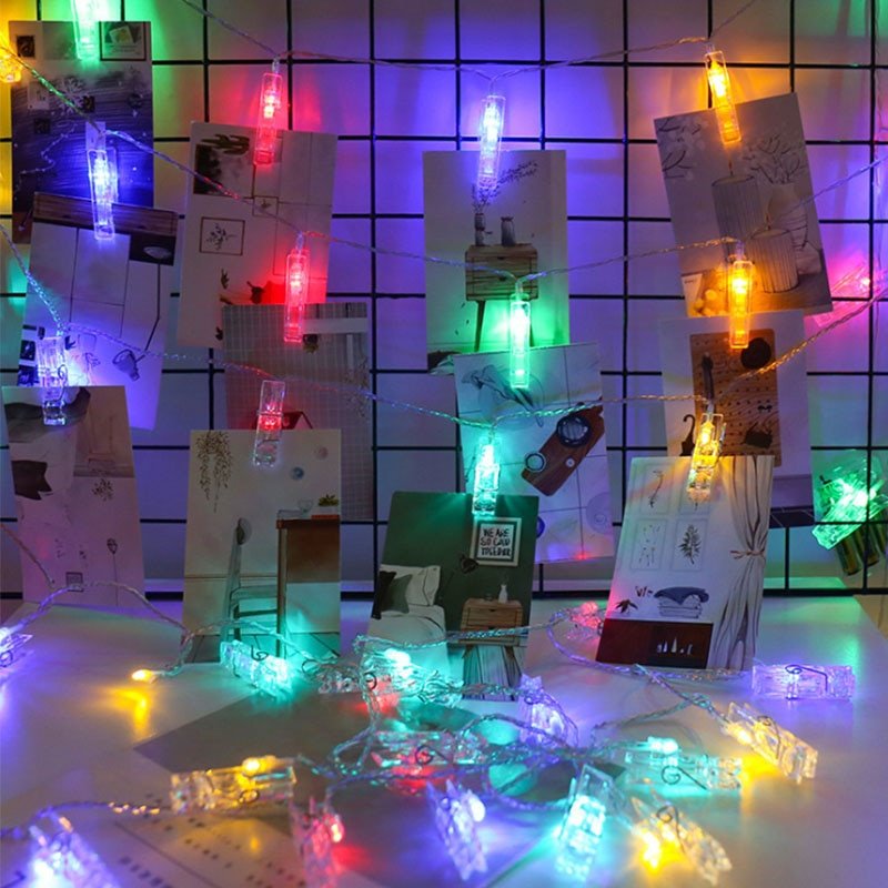 Stornfield | LED Photo Clip Fairy String Lights for Pictures