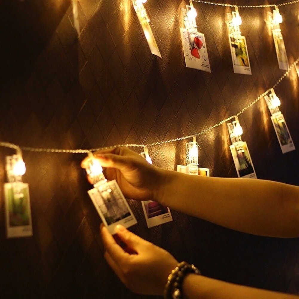 Stornfield | LED Photo Clip Fairy String Lights for Pictures