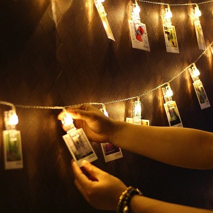 Stornfield | LED Photo Clip Fairy String Lights for Pictures