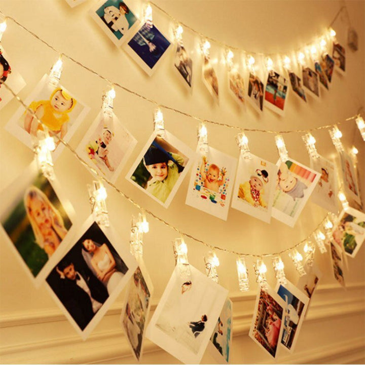 Stornfield | LED Photo Clip Fairy String Lights for Pictures