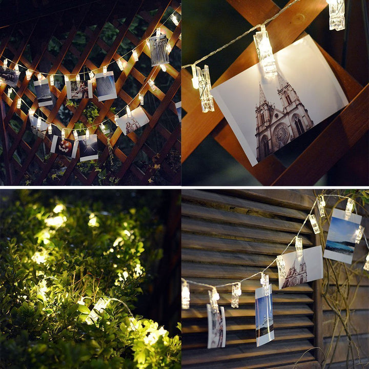 Stornfield | LED Photo Clip Fairy String Lights for Pictures