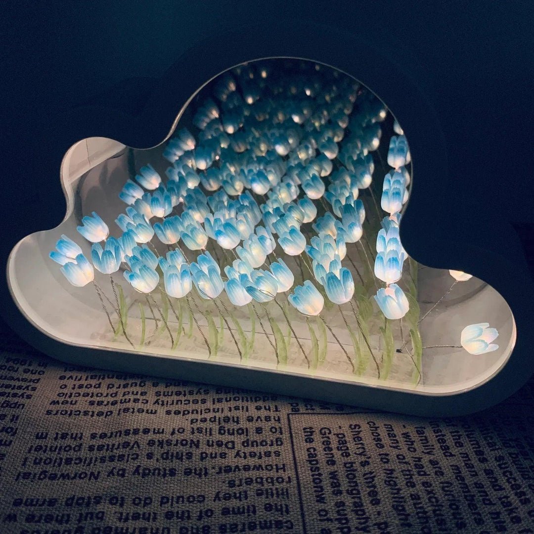 Tulip Cloud LED Mirror – Magic Light & Decorative Design | Stornfield