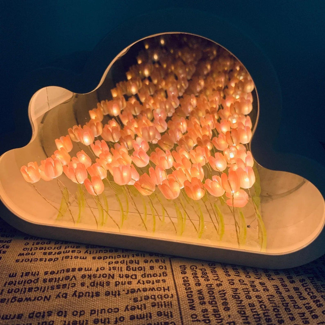 Tulip Cloud LED Mirror – Magic Light & Decorative Design | Stornfield