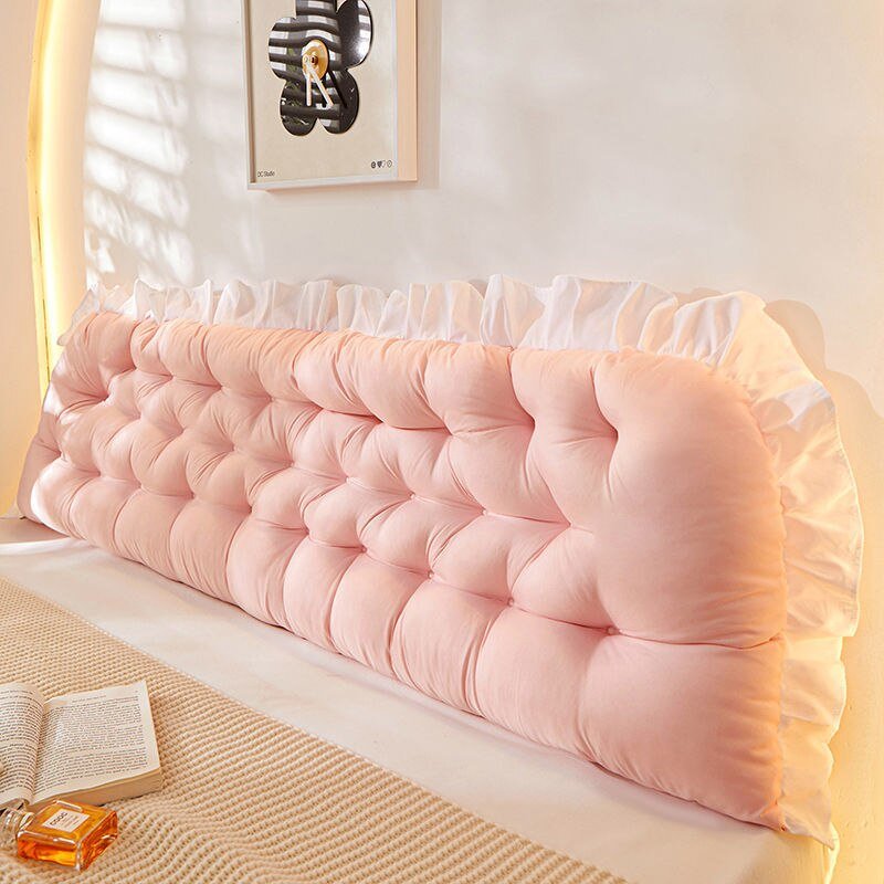 Stornfield | Pink Tatami Headboard Cushion - Neck and Body Sleep Cushion, Large Support Cushion for Room Decoration