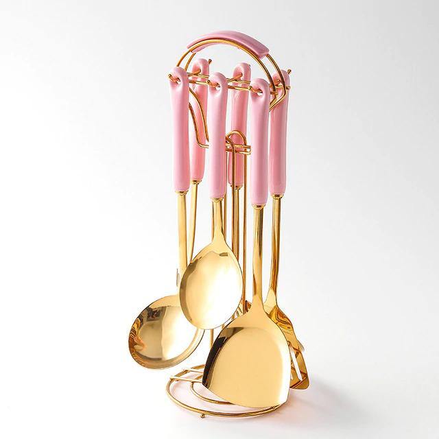 Stornfield | Gold Cookware Set with Stand