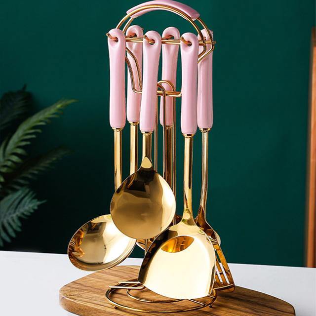 Stornfield | Gold Cookware Set with Stand