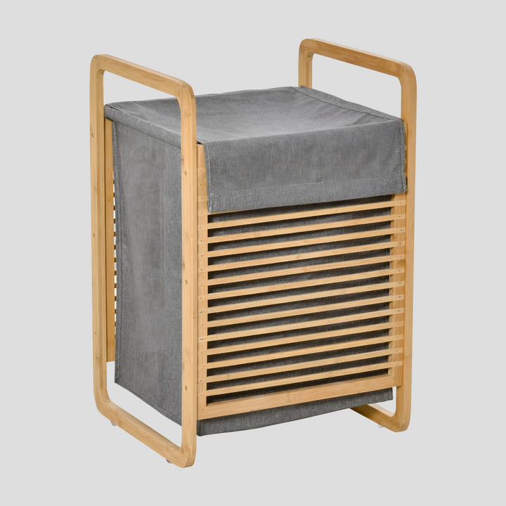 PureWeave Basket – Portable Laundry Basket made of Bamboo with Lid | Stornfield