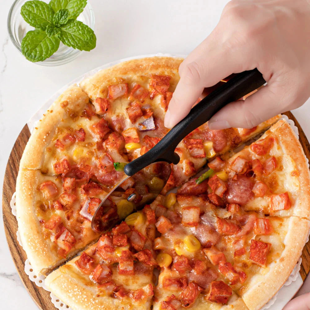 Pizza Cutter Circular Stainless Steel Pizza Wheel Cutter Cake Maker | Stornfield