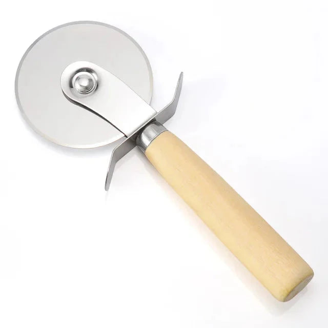 Pizza Cutter Wooden Handle Pastry Dough Cutter Cutting Wheel Slicer | Stornfield