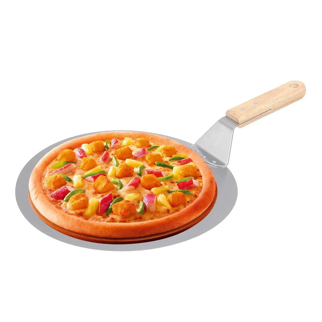 Pizza Shovel Pastry Tools Stainless Steel Wooden Handle Peel Round | Stornfield