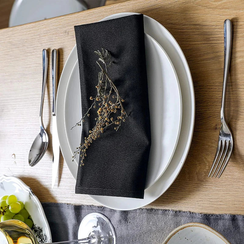 Thickened Solid Color Polyester Napkins Reusable Placemats | Stornfield