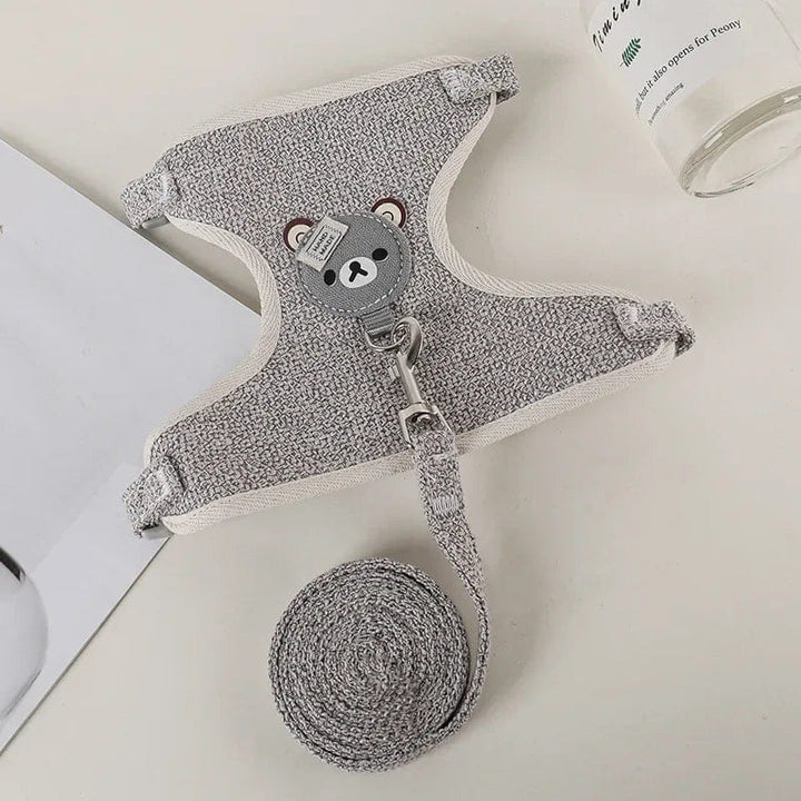 Cute Rabbit Harness Leash Set Bunny Pet Accessories Small Pet Carrier Teddy Bear Cat Leash Rabbit Collar  Rabbit Accessories | Stornfield