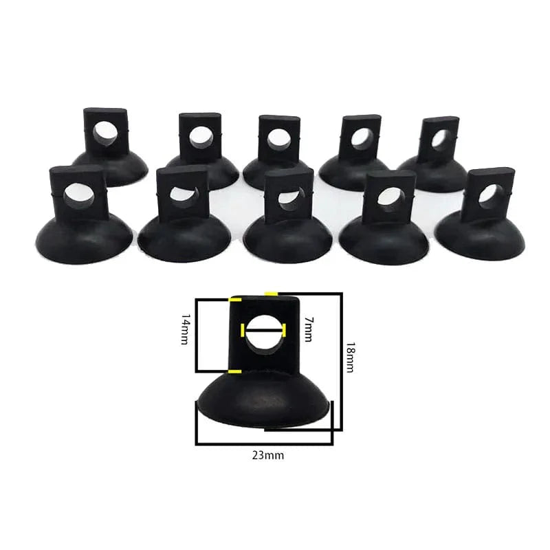 10Pcs Black Aquarium Suction Cup Air Tube Holder Sucker for Fish Tank Pump Oxygen Air Tube Fixing Clip Accessories For Aquarium | Stornfield