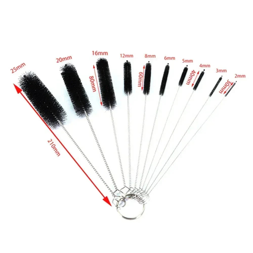90/155/200CM Aquarium Cleaning Brush for Hose Air Tube Stainless Steel Flexible Double Ended Pipe Brush Fish Tank Accessories | Stornfield