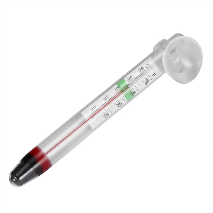 Floating Aquarium Thermometer Fish Tank Glass Temperature Measuring Tool With Suction Cup Fahrenheit Celsius Accessories | Stornfield
