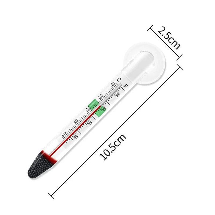Floating Aquarium Thermometer Fish Tank Glass Temperature Measuring Tool With Suction Cup Fahrenheit Celsius Accessories | Stornfield