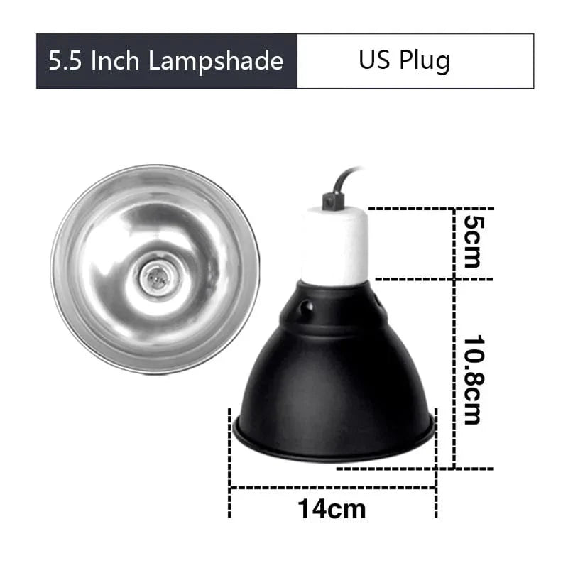 5.5 Inch Deep Dome Reptile Light Fixture Reptile Lampshade Fixture Snakes Lizards Geckos Terrariums Anti-scald Protective Shade | Stornfield
