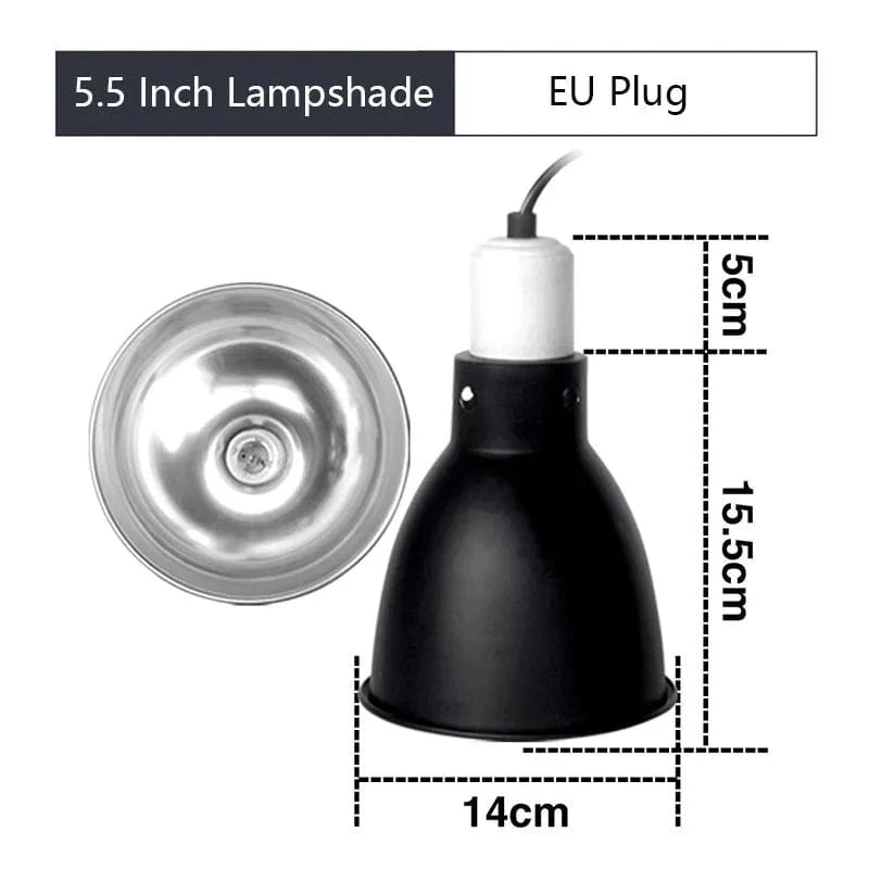 5.5 Inch Deep Dome Reptile Light Fixture Reptile Lampshade Fixture Snakes Lizards Geckos Terrariums Anti-scald Protective Shade | Stornfield
