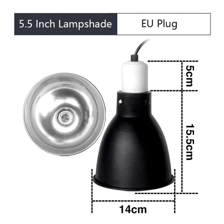 5.5 Inch Deep Dome Reptile Light Fixture Reptile Lampshade Fixture Snakes Lizards Geckos Terrariums Anti-scald Protective Shade | Stornfield