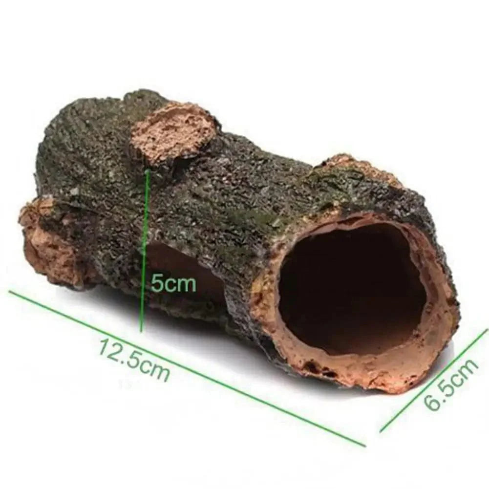 Aquarium Hollow Tree Tunnel Cave Ornament Fish Shrimp Turtle Hiding Shelter Fish Tank Decorations Fishbowl Accessories | Stornfield