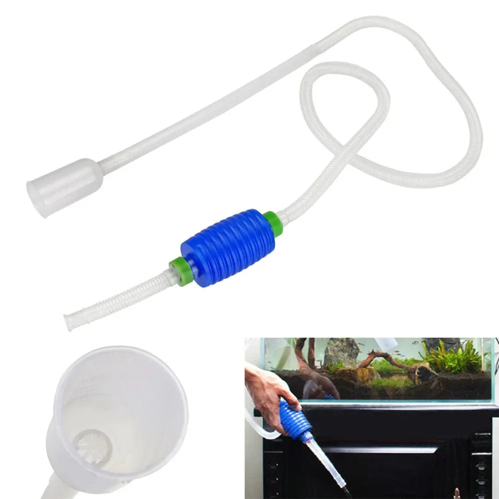 Aquarium Siphon Fish Tank Syphon Vacuum Cleaner Pump Semi-automatic Water Change Changer Gravel Water Filter Acuario Accessories | Stornfield