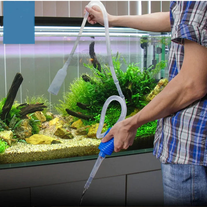 Aquarium Siphon Fish Tank Syphon Vacuum Cleaner Pump Semi-automatic Water Change Changer Gravel Water Filter Acuario Accessories | Stornfield