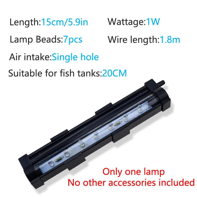LED Air Bubble Light Aquarium Lamp Underwater Submersible Fish Tank Light Color Changing Making Oxygen for Fish Tank | Stornfield