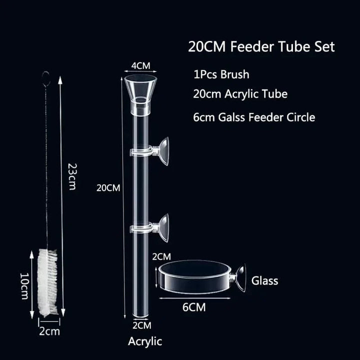 Acrylic Aquarium Feeder Tube Dish Transparent Fish Tank Shrimp Snail Shrimp Food Feeder Bowl Aquarium Feeding Accessories | Stornfield