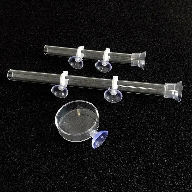 Acrylic Aquarium Feeder Tube Dish Transparent Fish Tank Shrimp Snail Shrimp Food Feeder Bowl Aquarium Feeding Accessories | Stornfield