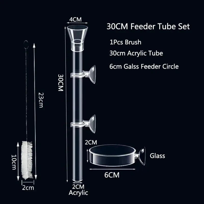 Acrylic Aquarium Feeder Tube Dish Transparent Fish Tank Shrimp Snail Shrimp Food Feeder Bowl Aquarium Feeding Accessories | Stornfield