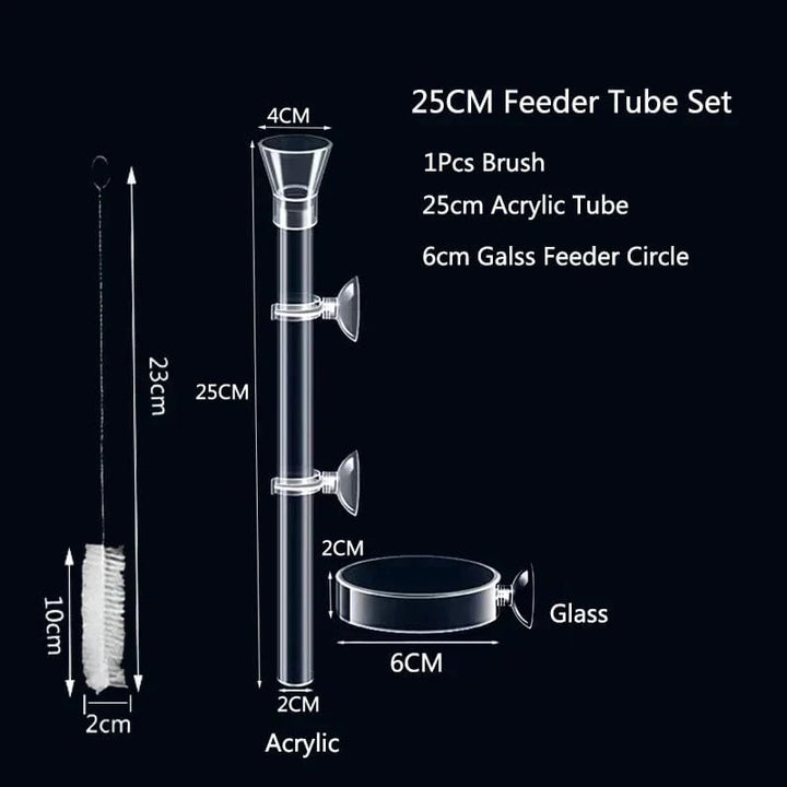 Acrylic Aquarium Feeder Tube Dish Transparent Fish Tank Shrimp Snail Shrimp Food Feeder Bowl Aquarium Feeding Accessories | Stornfield