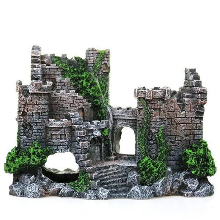 Creative Castle Shape Fish Tank Ornaments Decoration Landscaping Resin Rockery Aquarium Resin Rockery Home Craft Ornaments D9262 | Stornfield