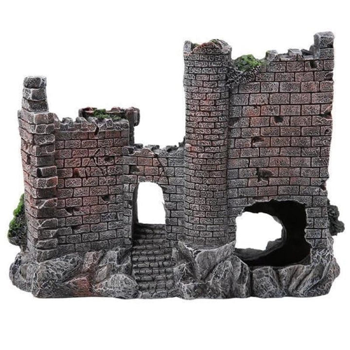 Creative Castle Shape Fish Tank Ornaments Decoration Landscaping Resin Rockery Aquarium Resin Rockery Home Craft Ornaments D9262 | Stornfield