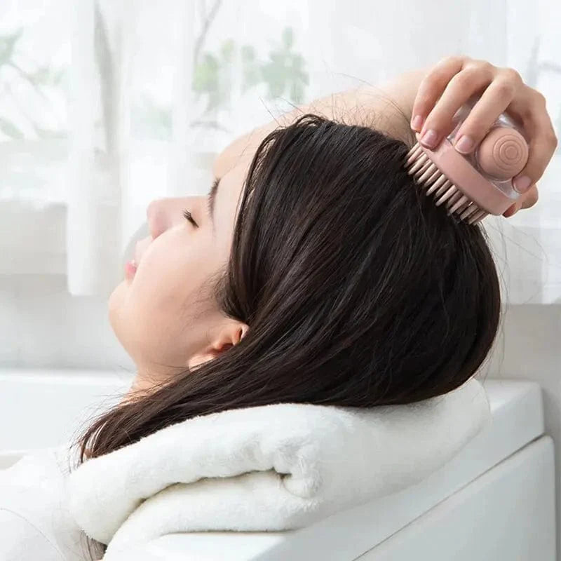 1pc Pet Bath Brush Soft Silicone With Shampoo Dispenser Gentle Massage For Grooming And Cleaning Fur And Hair | Stornfield