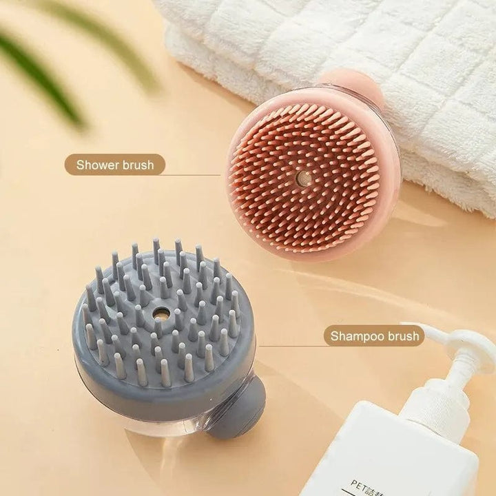 1pc Pet Bath Brush Soft Silicone With Shampoo Dispenser Gentle Massage For Grooming And Cleaning Fur And Hair | Stornfield