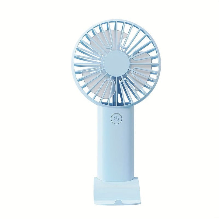 1pc USB Handheld Mini Fan - Portable Electric Fan For Home, Office, And Travel - Rechargeable Battery Operated - Quiet And Powerful Cooling | Stornfield