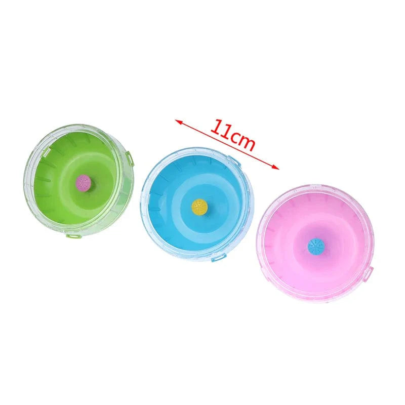 1pcs 11cm Hamster Wheel Small Animal Running Disc Toys Cute Plastic Jogging Exercise Wheel Pet Cage Accessories | Stornfield