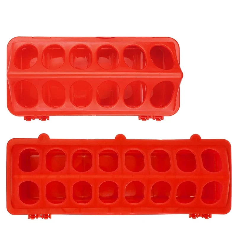 20/30cm Plastic Flip-Top Poultry Bird Feeder Ground Chicken Feeder Trough Pheasant feeding bucket Quality Chick | Stornfield