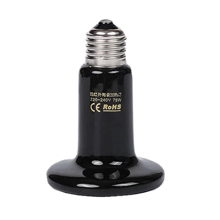25W 50W 75W 100W 150W 200W Far Infrared Pet Heating Lamp Ceramic 110V 220V Reptile Turtle Brooder Bulb Heat Emitter Light Bulb | Stornfield
