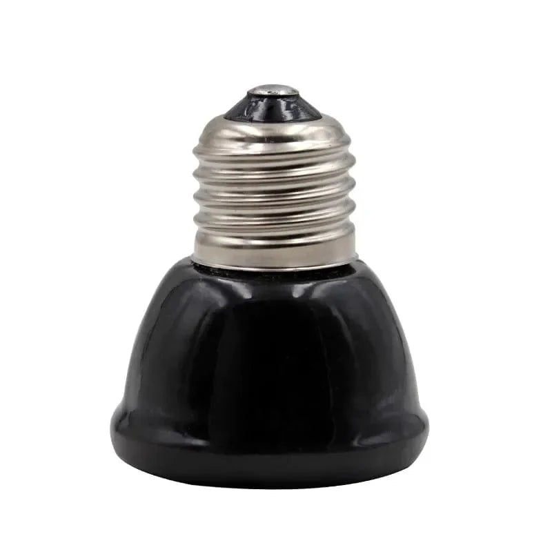 Ceramic Emitter Heat Light  Mini Black Pet Heating lamp Infrared Bulb  25/50/ 75/100W Brooder Chickens Reptile Lamp | Stornfield