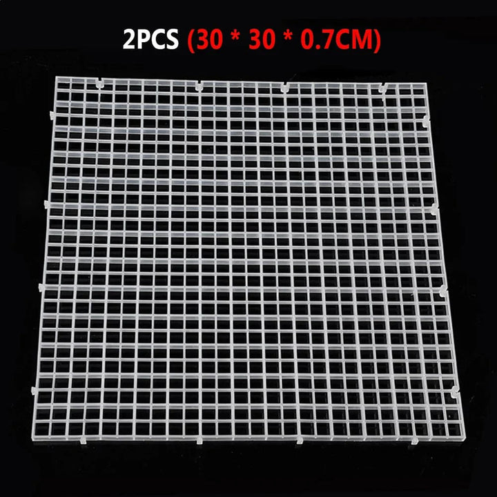 2pcs Gravel Grid Isolation Board Aquarium Separator Free Cut Fish Tank Divider Filtration Net Cleaning Tool Replacement Parts | Stornfield