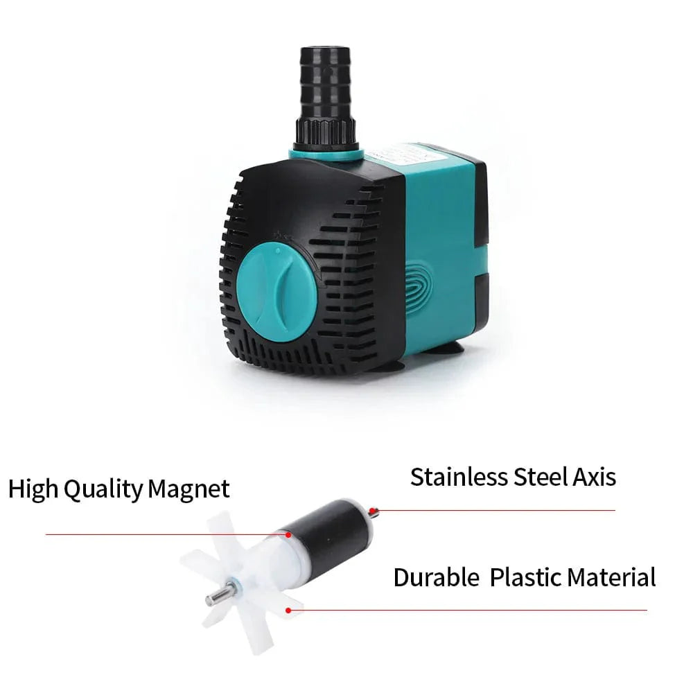 3-60W Ultra-Quiet Submersible Water Pump Fountain Fish Pond Aquarium Water Pump Filter Fish Tank Fountain Pump 220V-240V/110V | Stornfield