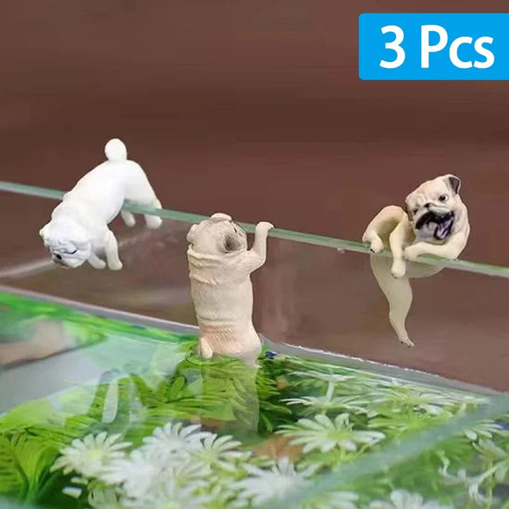 1-3Pcs Mini Cartoon Dog Ornament Resin Figurine DIY Crafts Statue for Fish Tank Fishbowl Aquarium Accessories Home Decoration | Stornfield