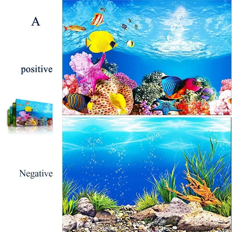 3d Marine Background for Aquarium Decorations Stickers & Poster Goods Decoration Fish Tanks and Aquariums Accessories Aquascape | Stornfield